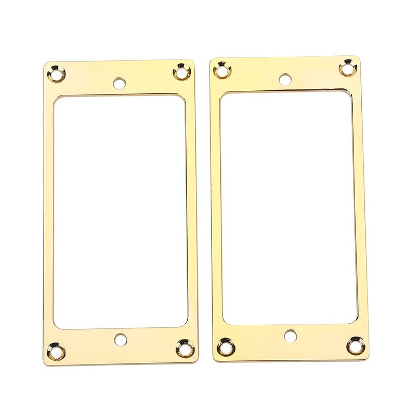 Dilwe Pickup Frame Mounting Rings, 2Pcs Metal Humbucker Pickup Ring Electric Guitars Replacement Parts(Gold) - Image 2